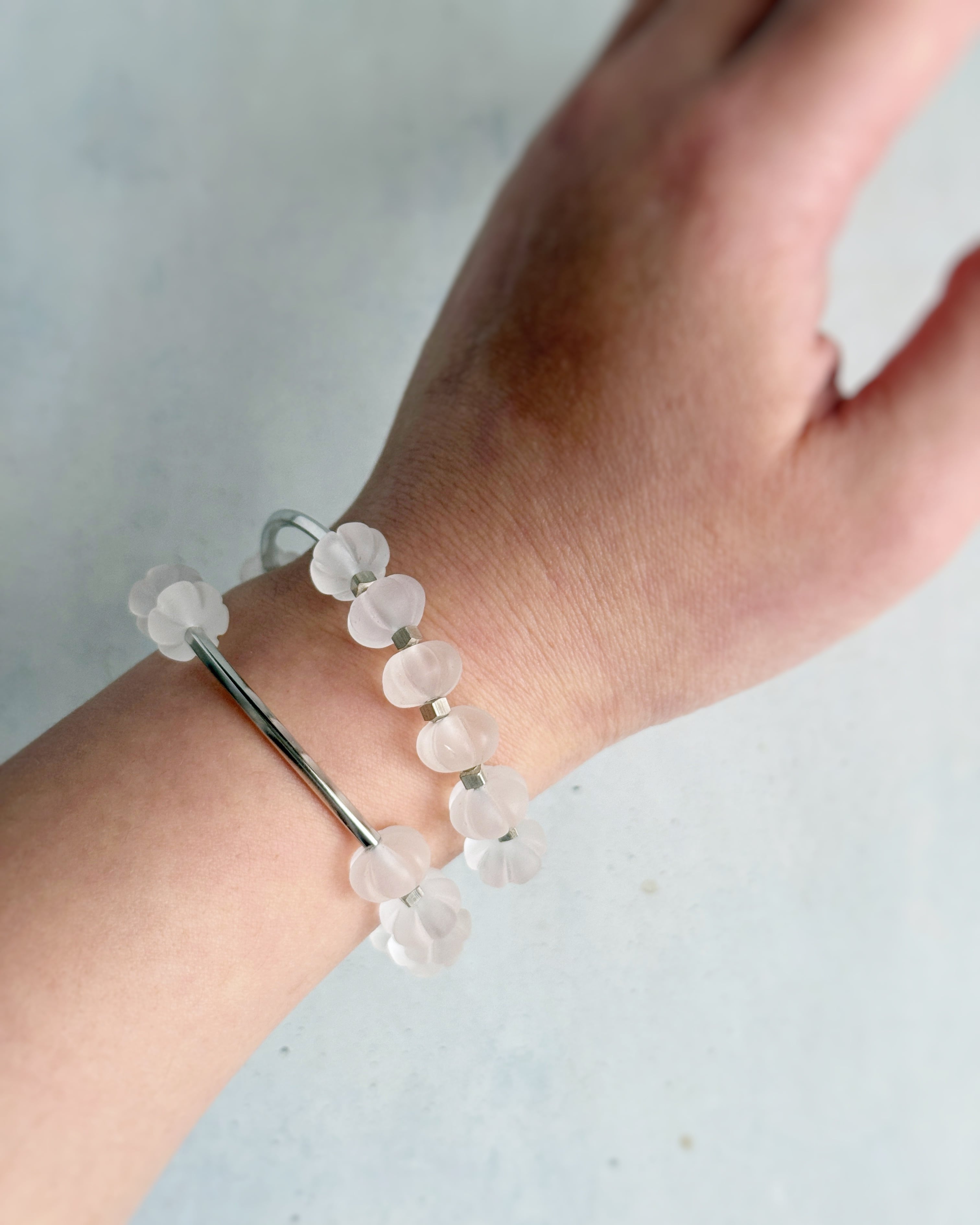 layered bracelet(クォーツ・シルバー)