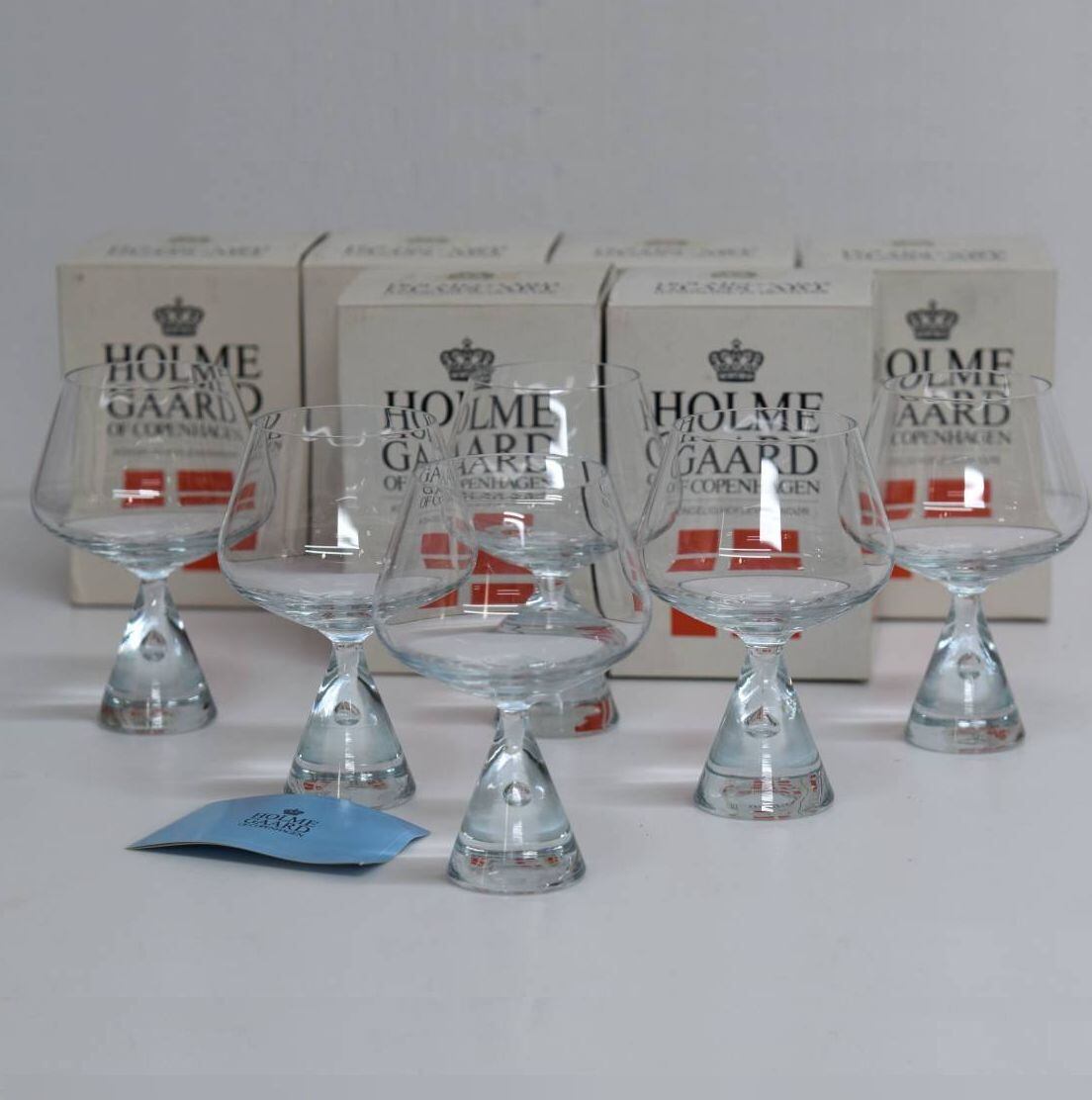 デンマーク HOLMEGAARD ホルムガード ブランデーグラス6客 元箱付き