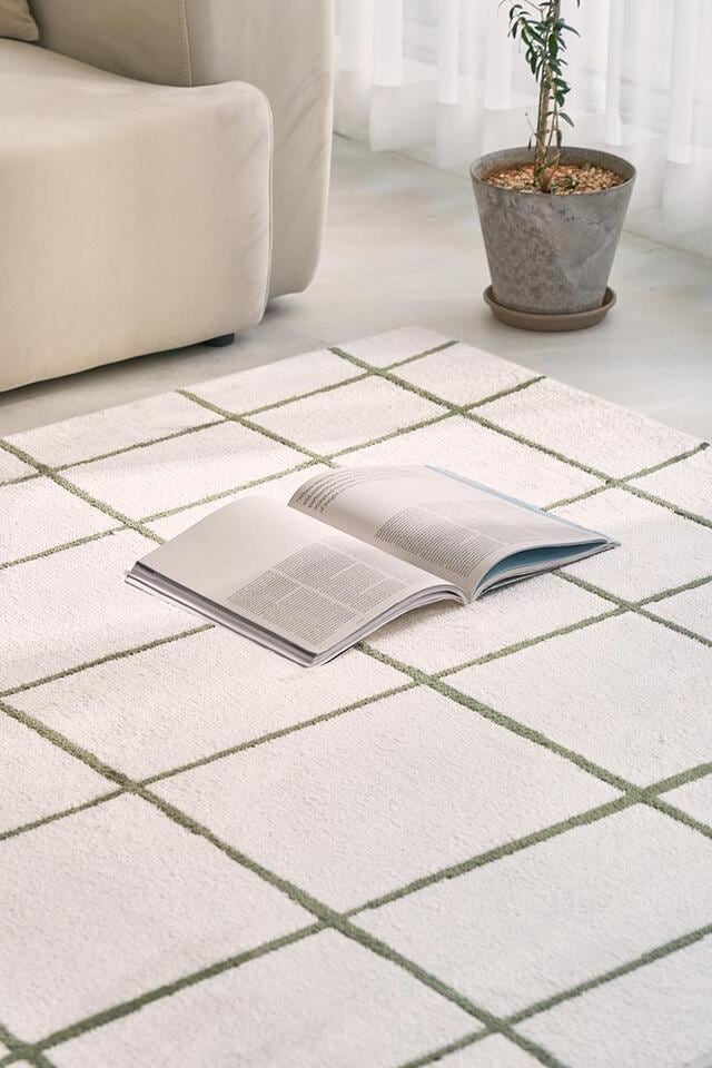 新色追加】 rough line rug 2size 4colors / ラフライン ソフト ラグ