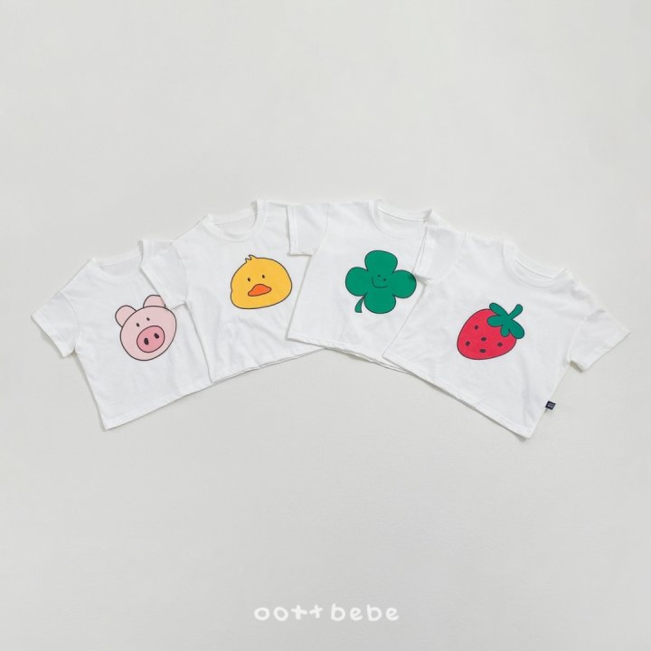 [oottbebe] Happy Friends Tee Shirt / [오뜨베베] 해피프렌즈티셔츠