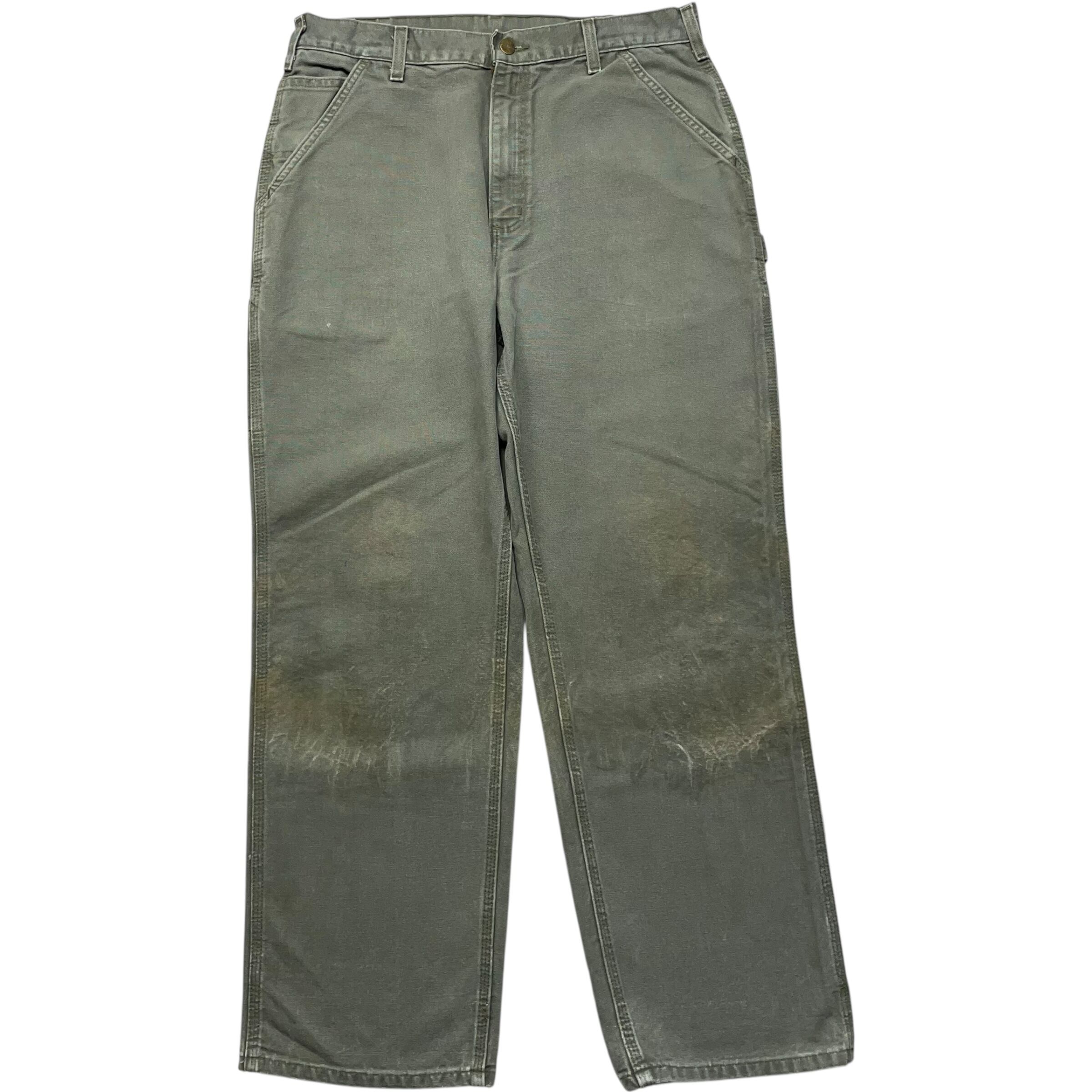 《実寸W35L31》Carhartt カーハート ワークパンツ ペインターパンツ モスグリーン no.9480