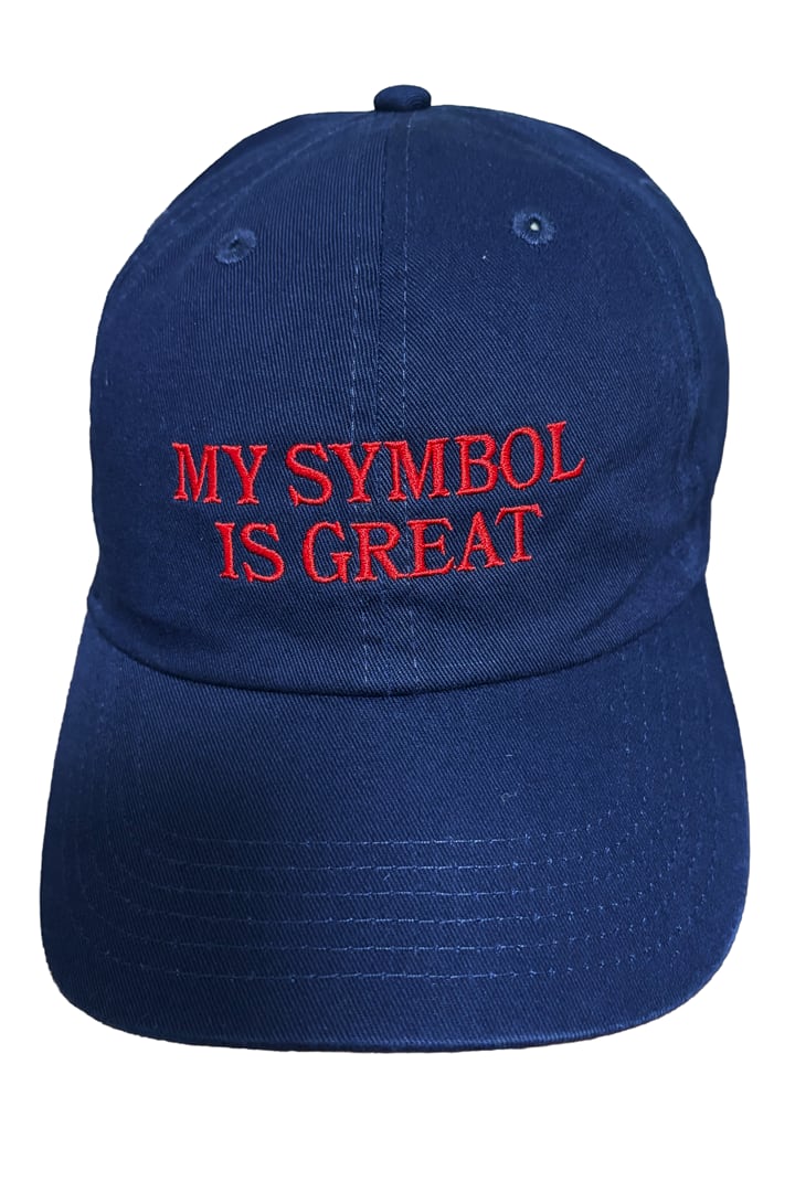 "MY SYMBOL IS GREAT -navy-" BB Cap