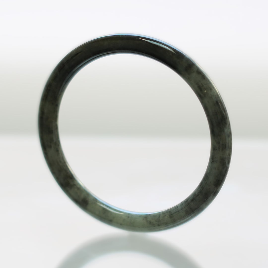 天然翡翠バングル A貨 内径53.5 天然翡翠バングル A貨 内径53.5 内径58.5mm】翡翠バングル A貨翡翠