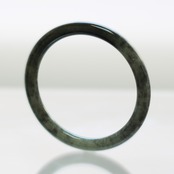 【内径 約55.5mm】 princess Black 翡翠バングル A貨翡翠 jd_bg1525