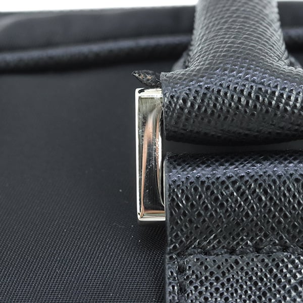 Used PRADA プラダ ブリーフケース リナイロン サフィアーノレザー