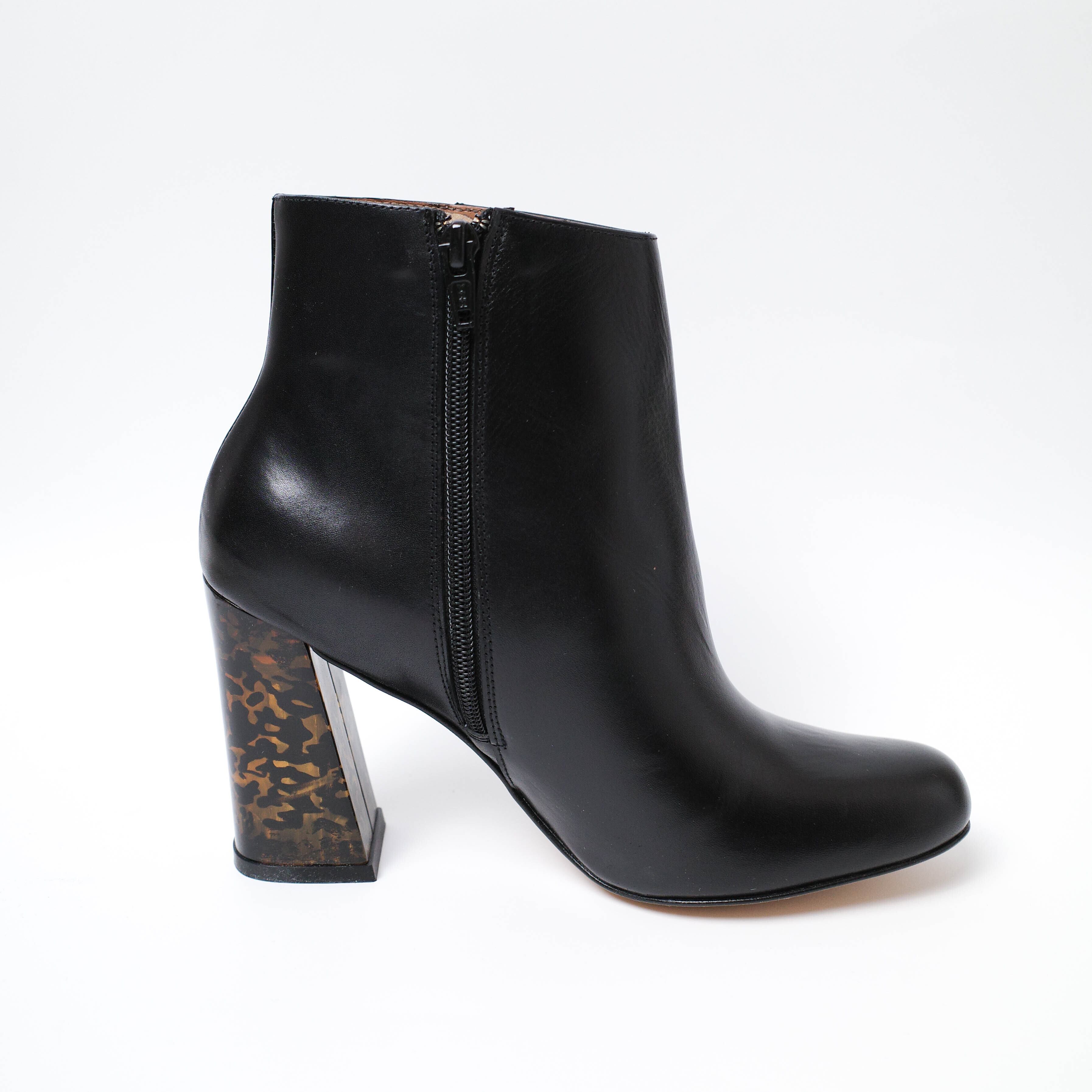 [NEW] STEFANNO BRUNNIS	COW LEATHER DESIGN BOOTS 53184-2-01017