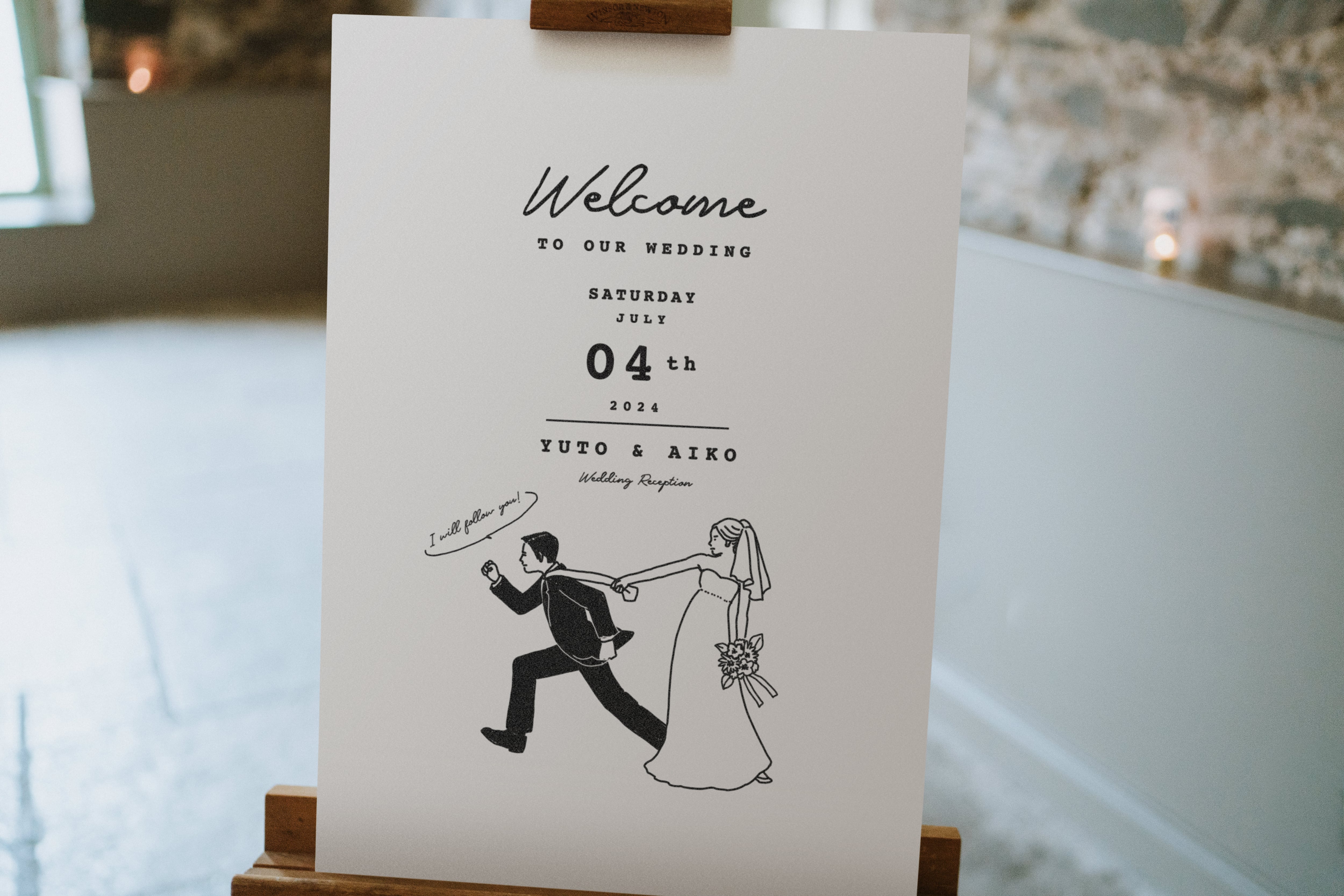 totomo様 ウエルカムボード　UK-B8 Bride&Groom 4> ウェルカムボード | DIY store PBW