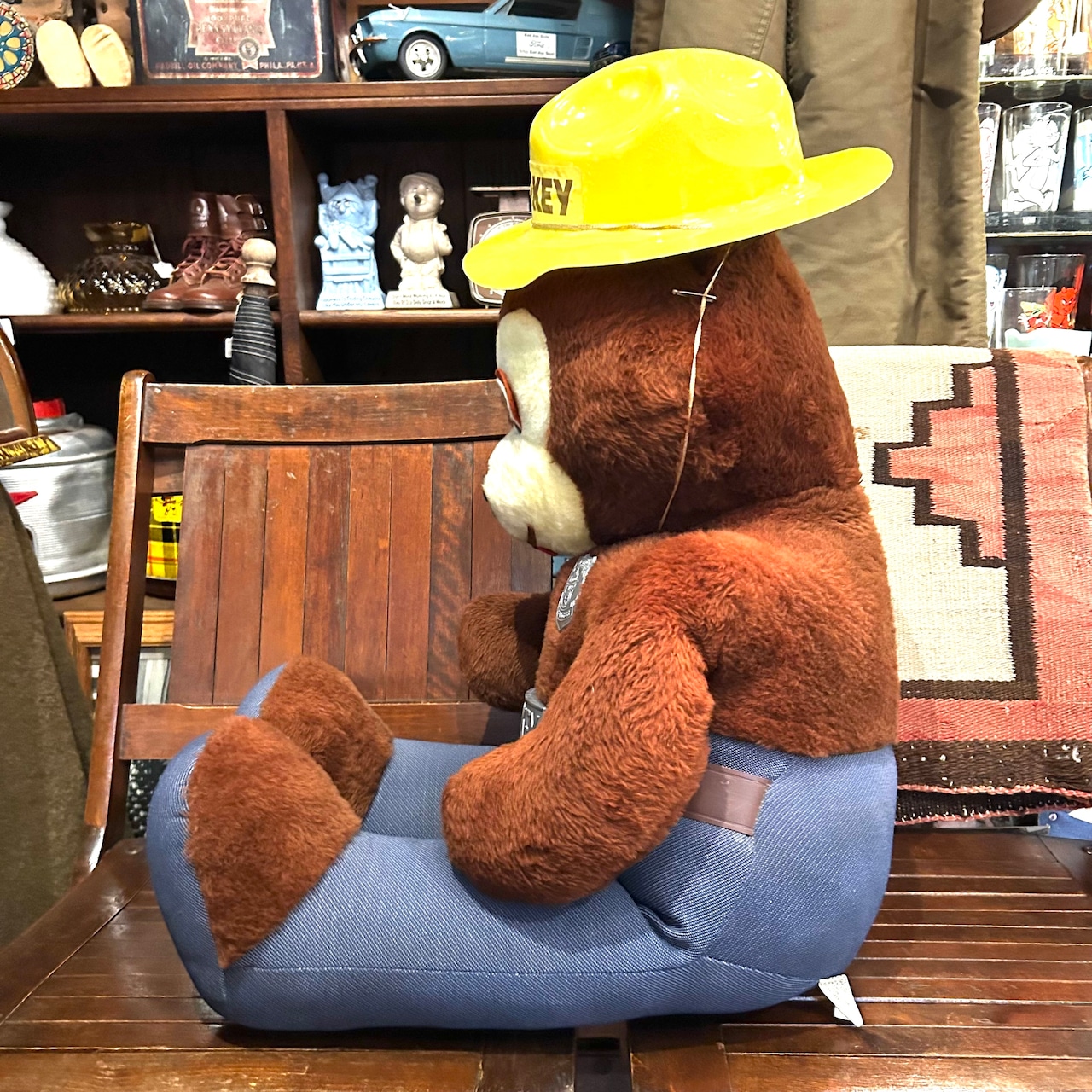 Vintage Smokey Bear スモーキーベア 大型 ぬいぐるみ フォレストレンジャー アメリカンヴィンテージ D-596