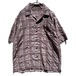 [OCEAN CURRENT] Vintage Big Silhouette S/S Open Collar Shirt [1990s-] Vintage Check Shirts