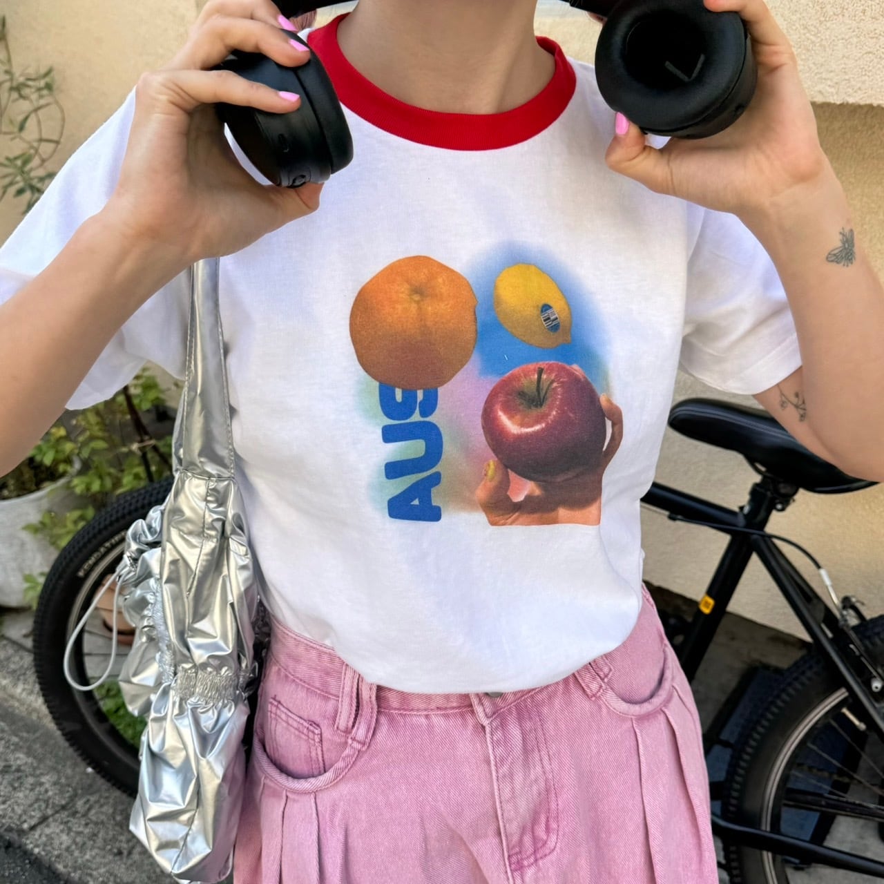 【original】フルーツプリントリンガーTEE_OL1