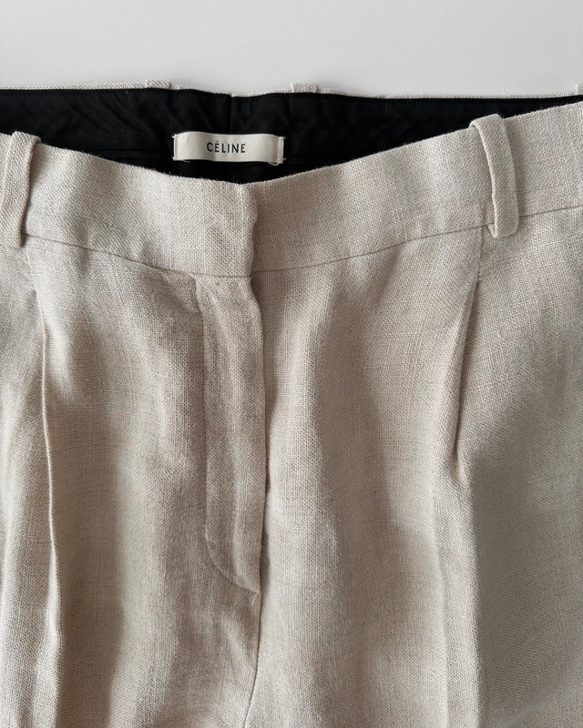 CÉLINE by Phoebe philo　LINEN TROUSERS