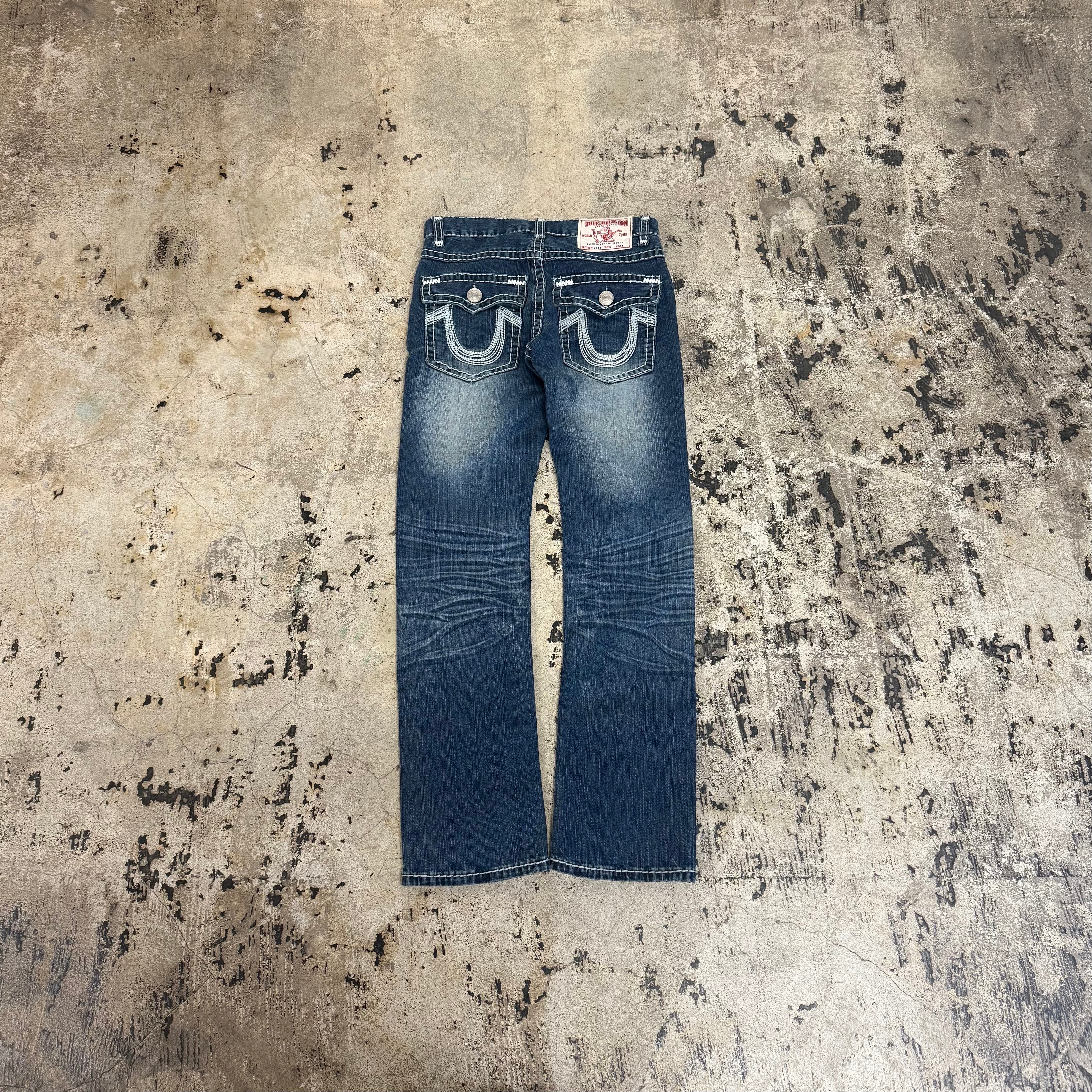 00s TRUE RELIGION JOEY STITCH WASHED DENIM | GALAXIES
