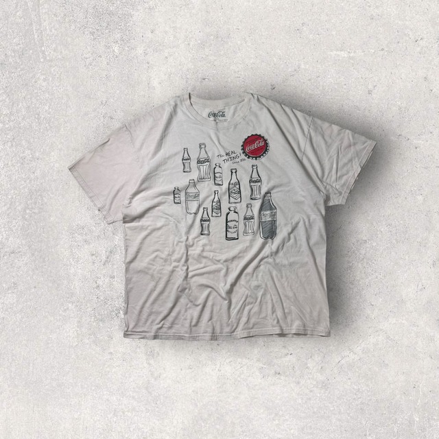 "00's CocaCola" good print t-shirt