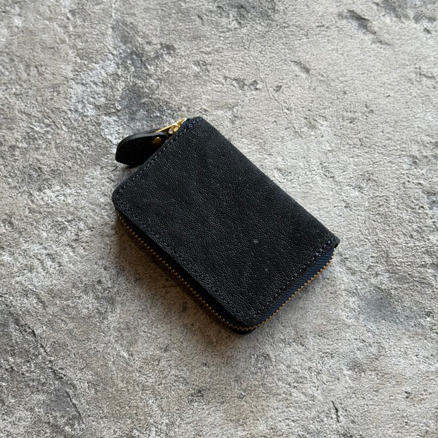 【直営店限定商品】ミニウォレット ラウンドジップ エレファント(ダークネイビー)
