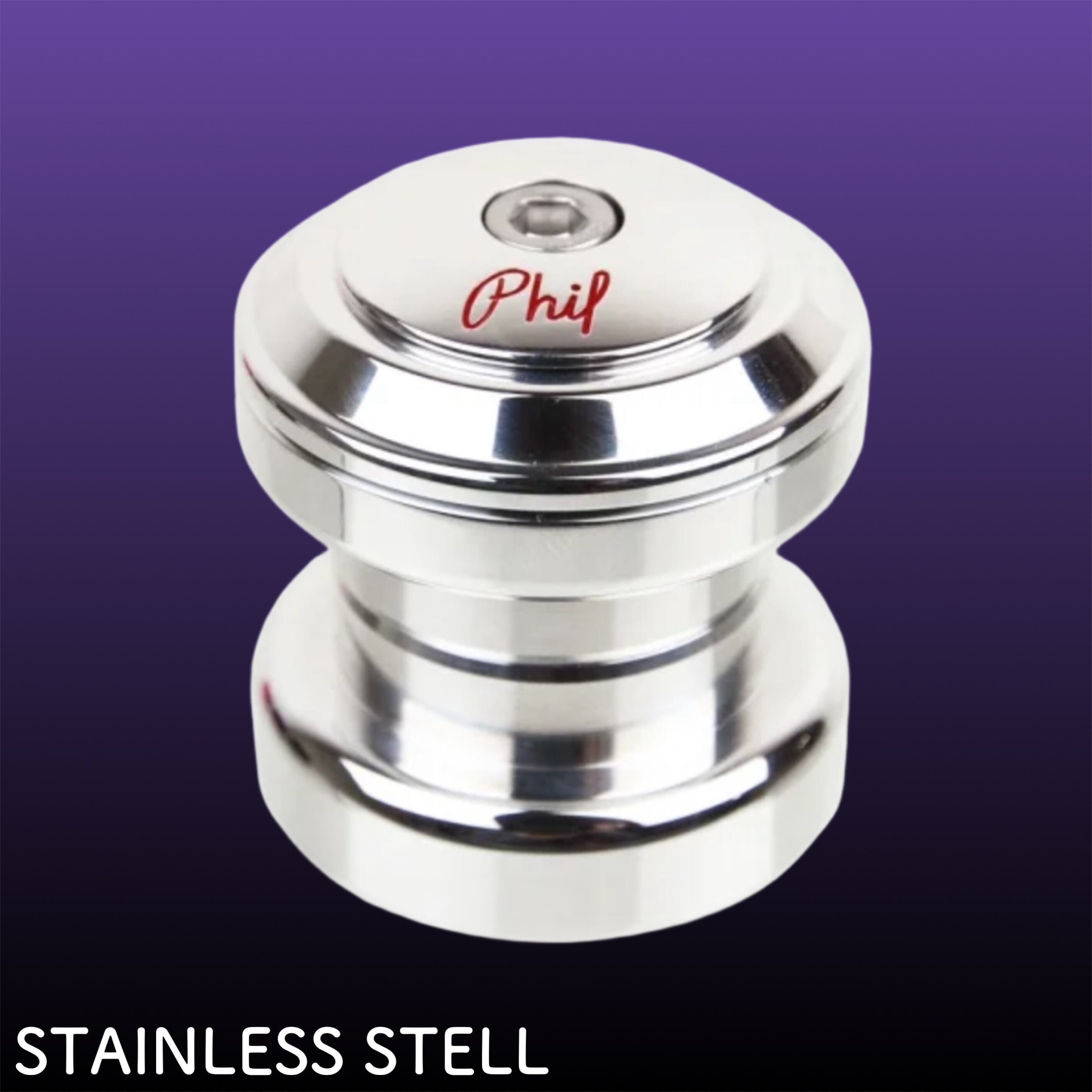 Phil Wood 1-1/8 Headset – Silver – Universal Fit For Mountain