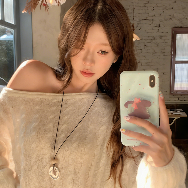 tomr洗練されたマットペンダントネックレス