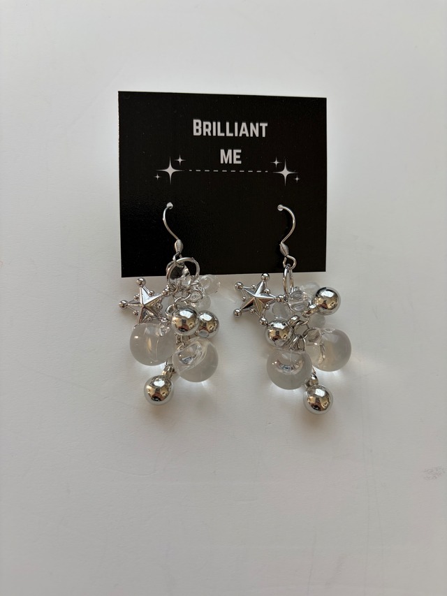 クリアスターピアス
