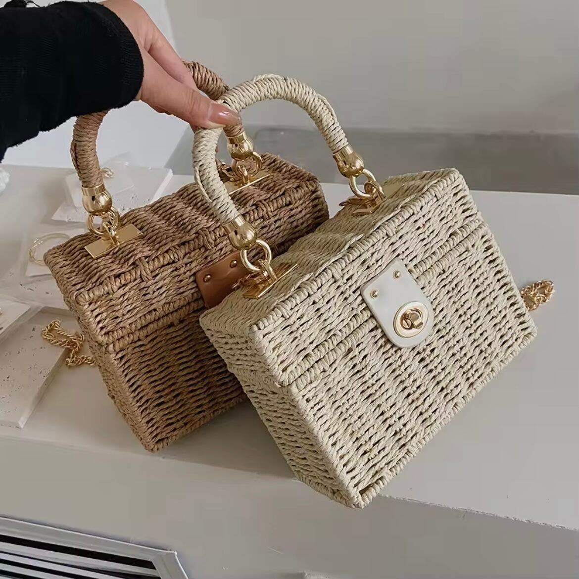 スクエアチェーンバスケット