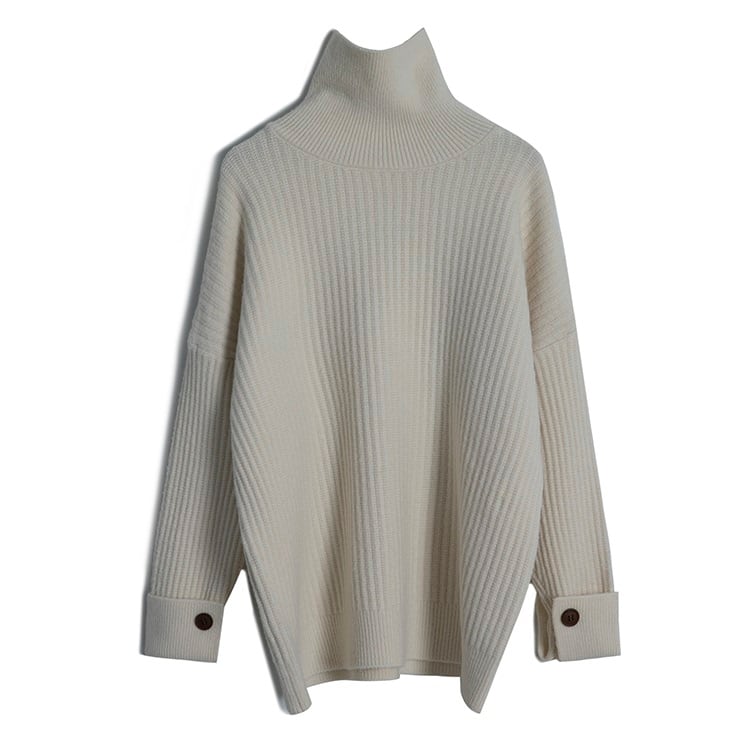 Dolman sleeve high neck knit TO0808