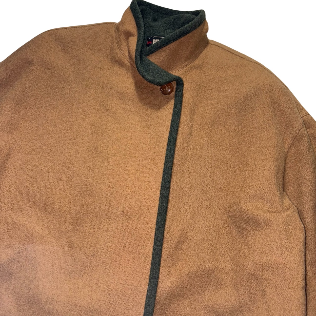 vintage FENDI 365 band collar wool coat