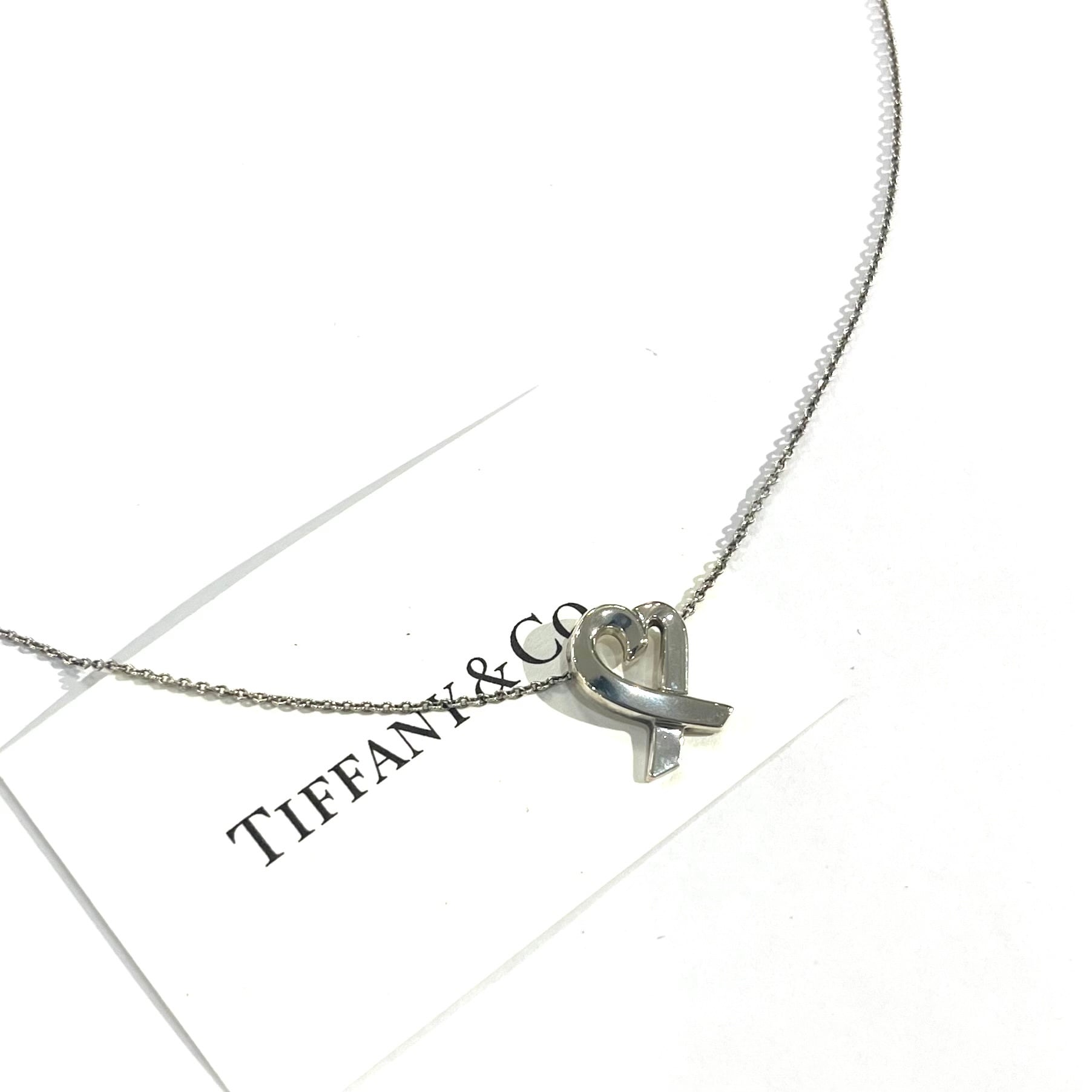 TIFFANY&CO.】2542 名品。 ラビングハート ネックレス シルバー925
