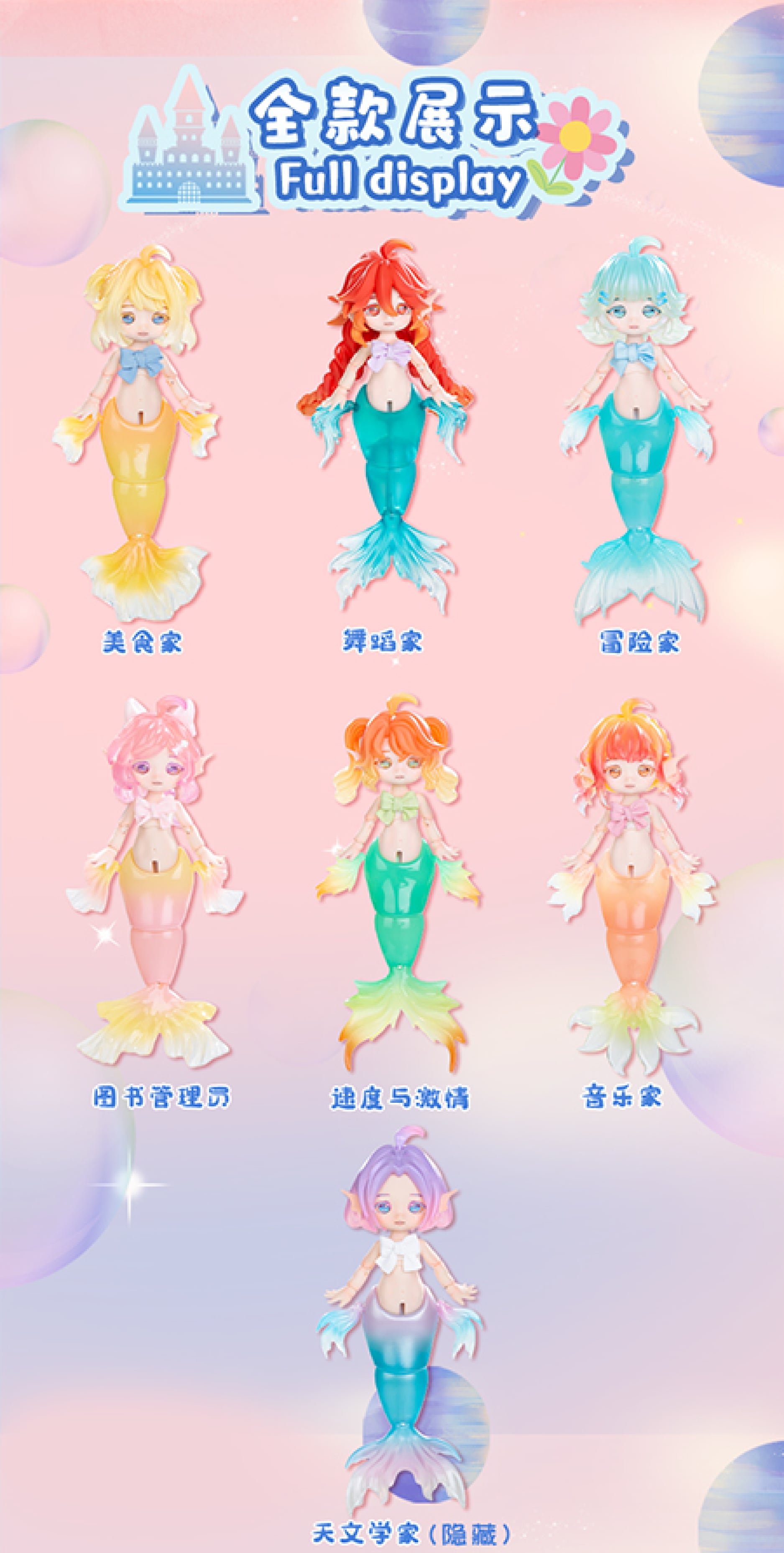 LUCKY DOLL(ラッキードール) 人魚チュチュ 可動人形ブラインドボックス