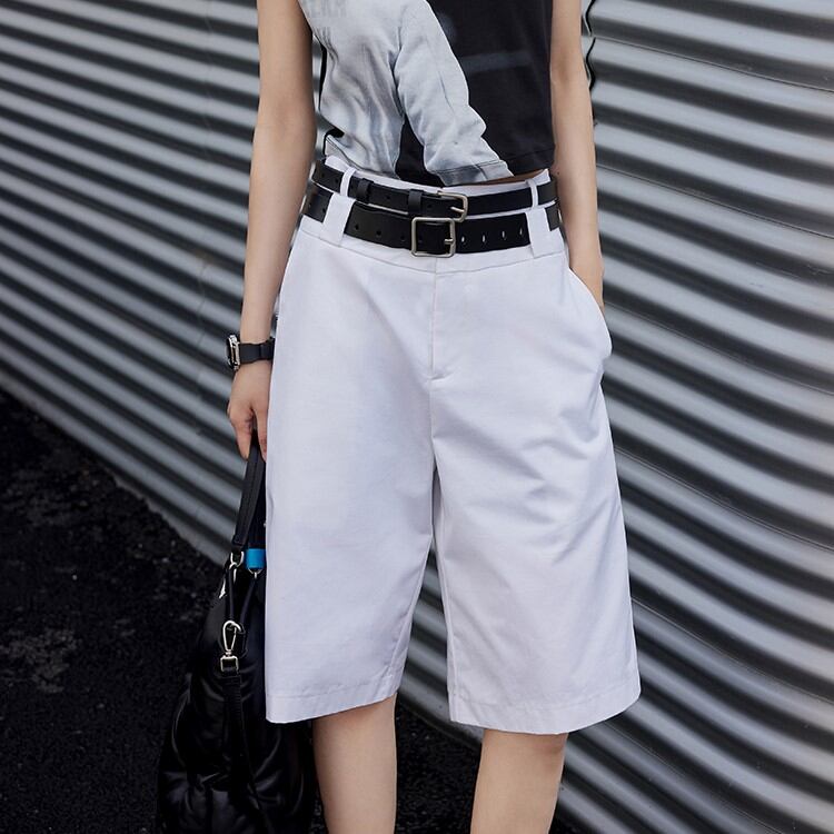 ダブルベルトループハーフパンツ 6176 Stir ステア 大人カジュアル ファッション ショップ 通販