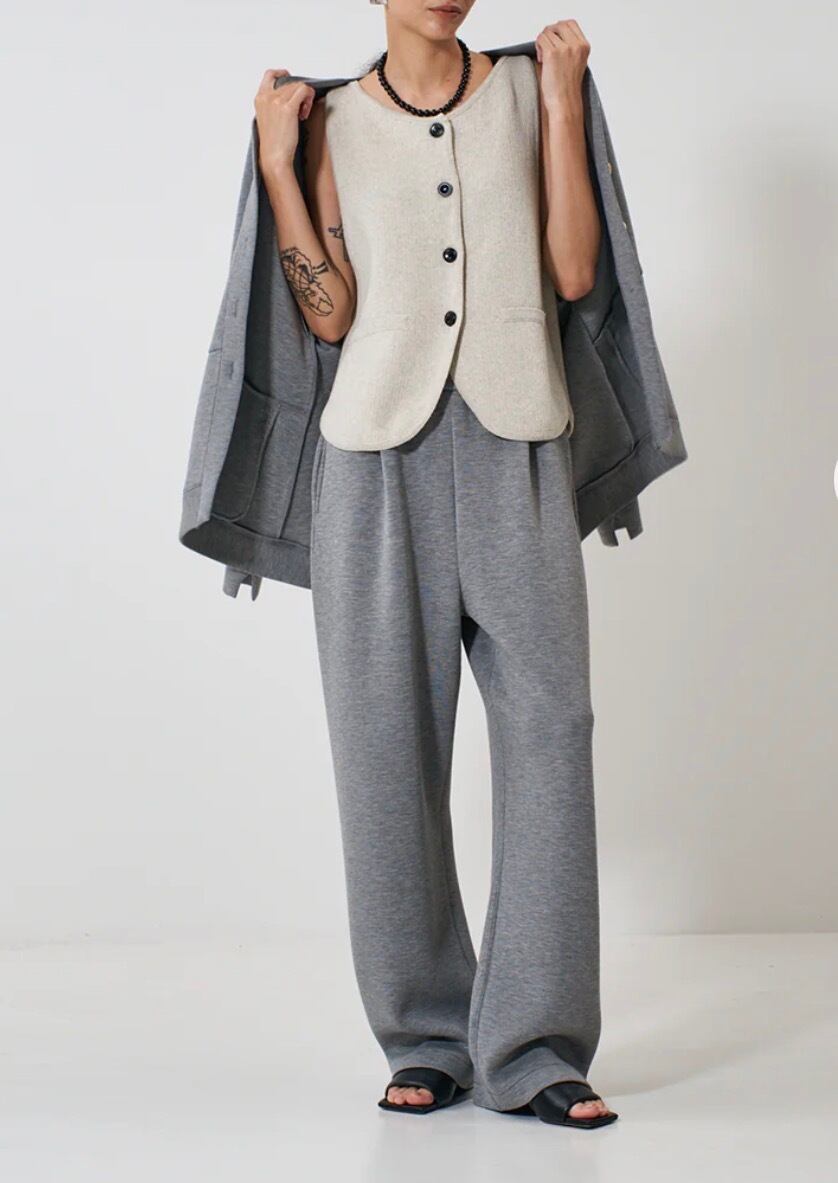 YENN 】 BOAT NECK KNIT VEST | valance 福井｜レディース セレクト