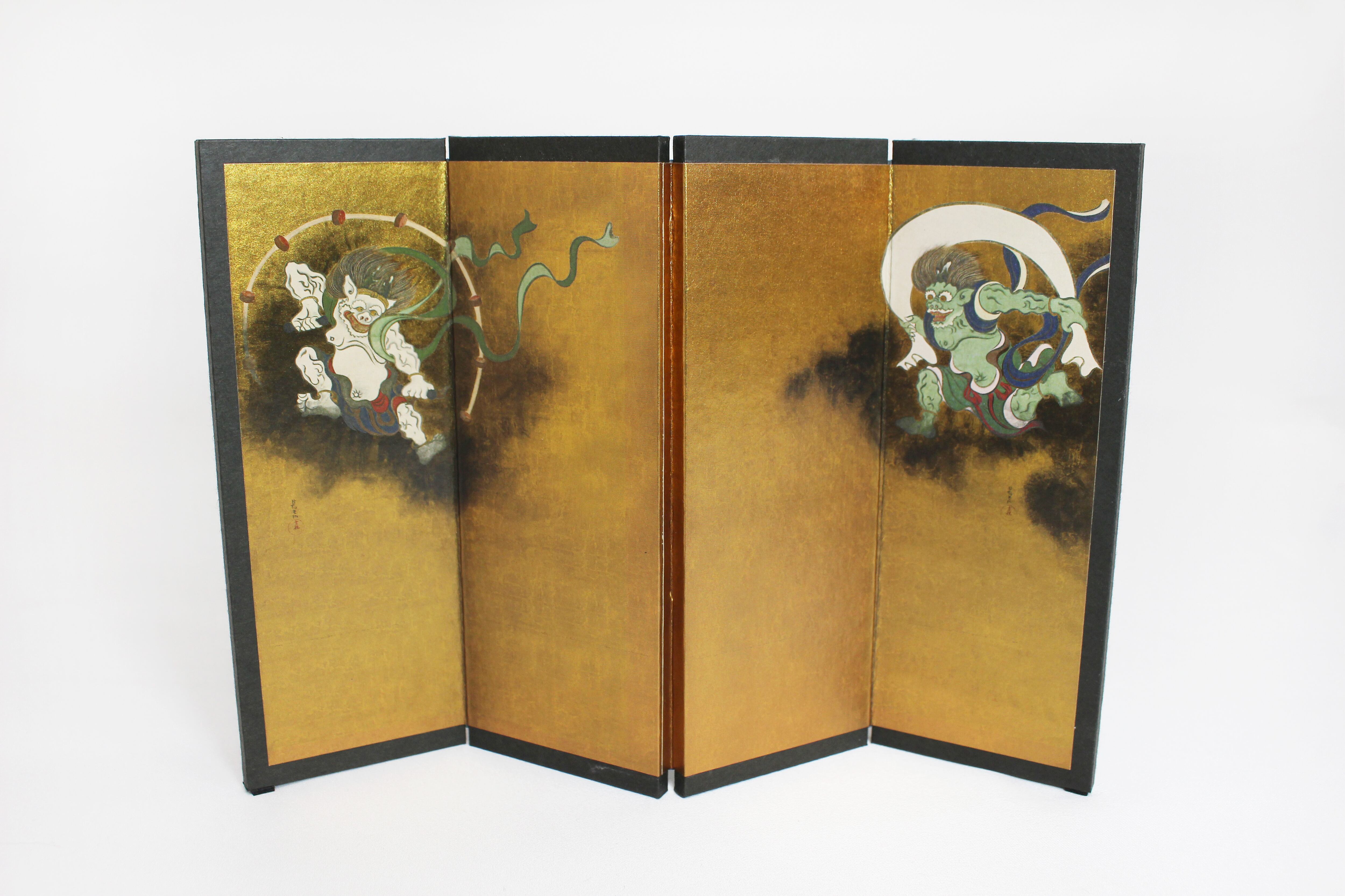 浮世絵屏風 北斎-HOKUSAI- 神奈川沖浪裏(小) 14cm | Kataoka Byoubu