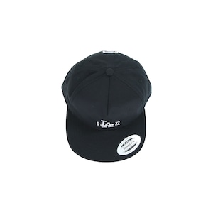 b"LA"zz Unstructured 5-Panel Snapback [BLACK x SILVERGRAY]