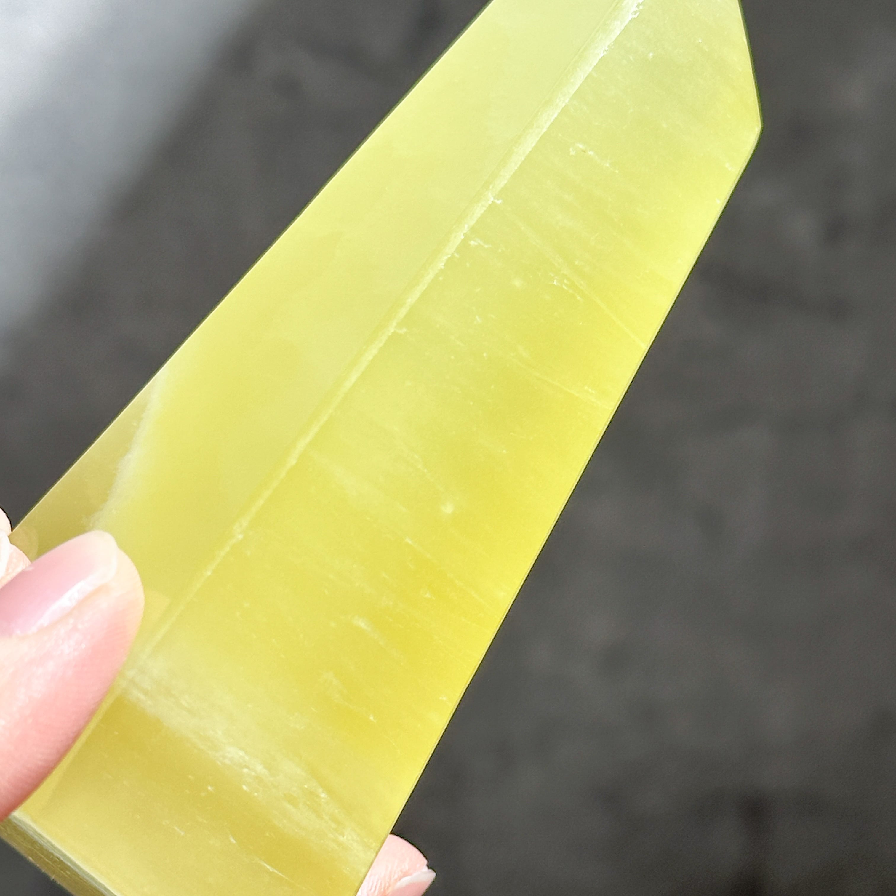イエローカルサイト タワー63◇Yellow Calcite◇天然石・鉱物