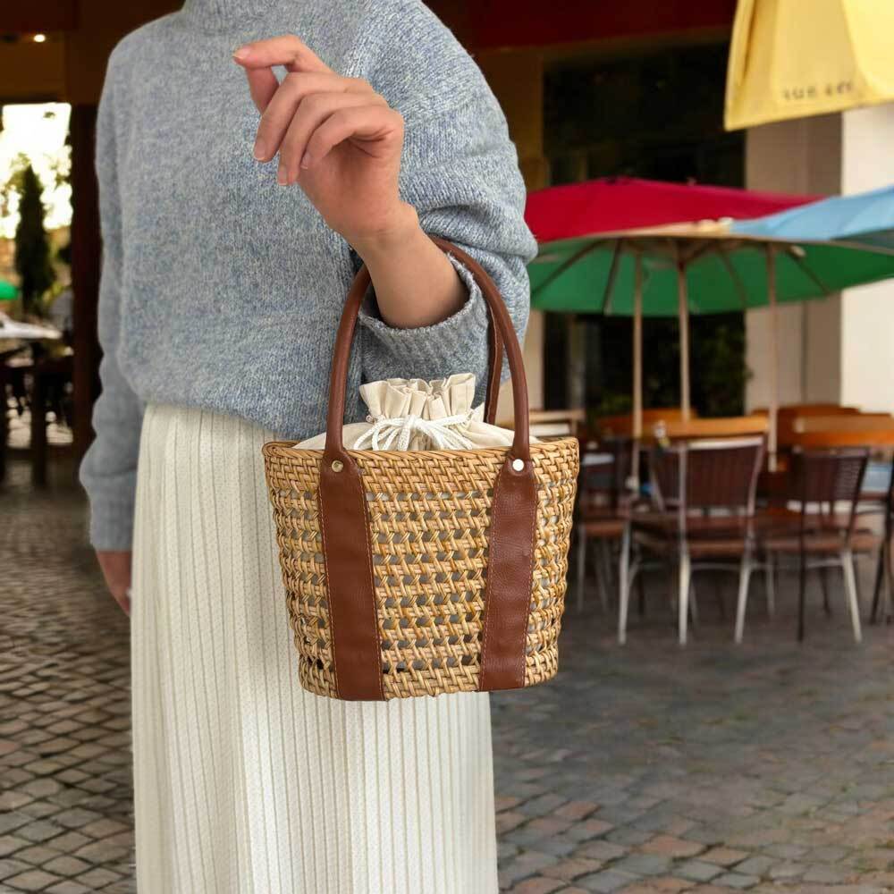 ラタン かごバッグ 巾着 （RTA-923） | Naturalsoul