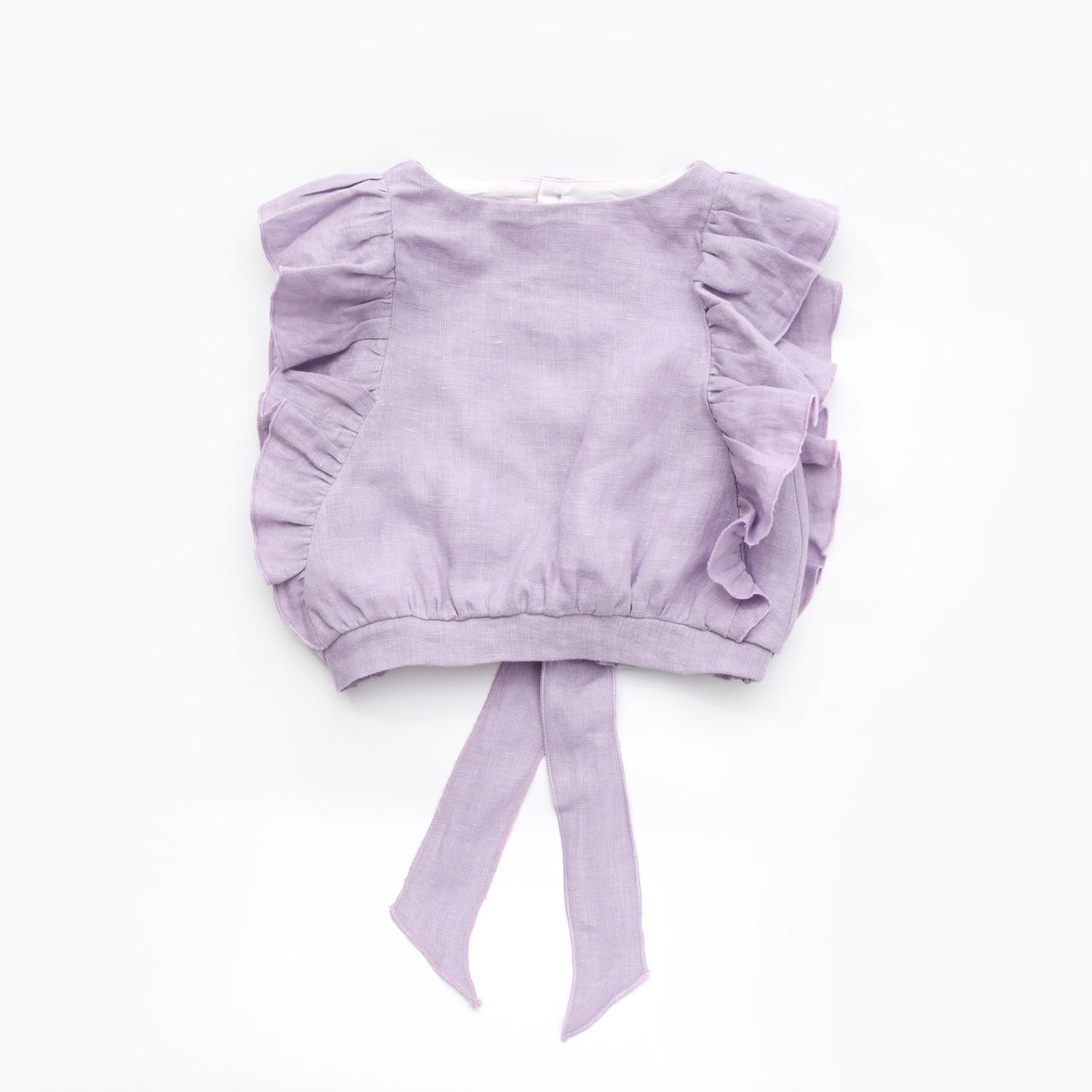 LILAC LINEN TOP