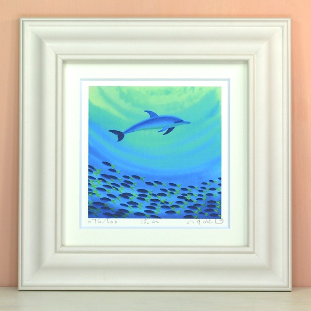 栗乃木ハルミ「流れ」 bタイプ　　　　　　　　　　　　　　　　　　　　絵画・ 額入りアート