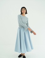 CLANE EMBELLISHED FRILL SLEEVE KNIT TOPS