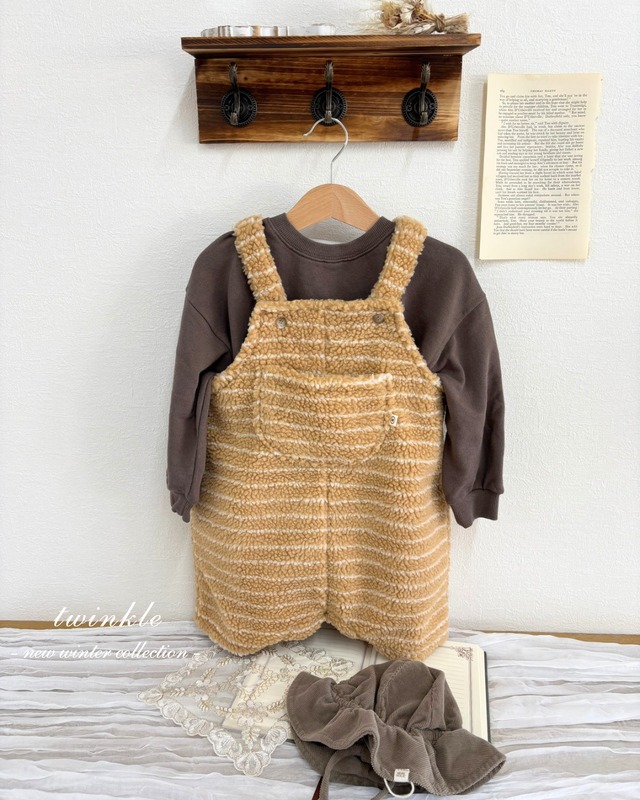 即納⌇もこもこ オーバーオール