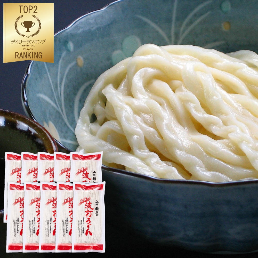桐生の波打うどん ねじれうどん 10袋（300g×10） 半生麺 ボコボコ麺