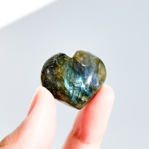 ラブラドライト ハート 94◇ Labradorite ◇天然石・鉱物・パワーストーン