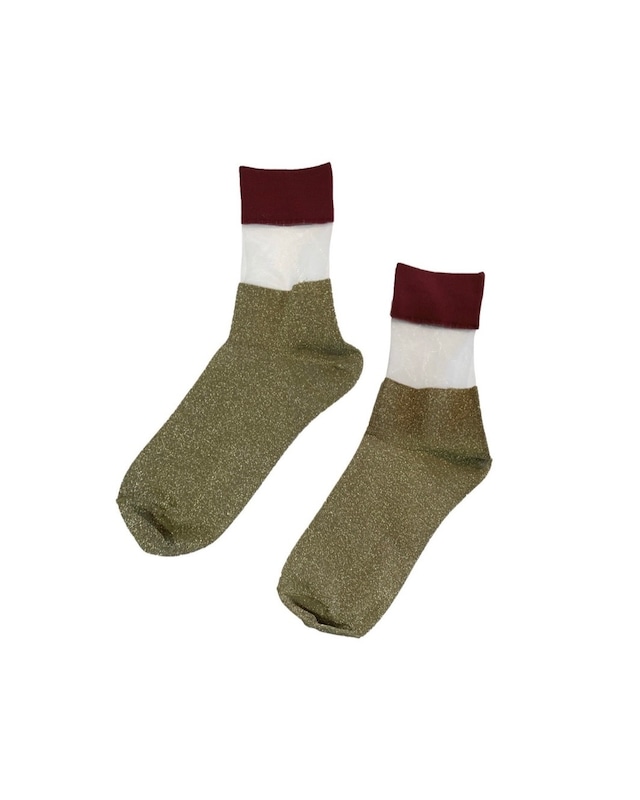 【FAKUI】SEE-THROUGH GLITTER SOCKS