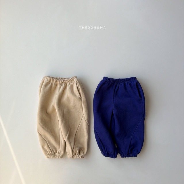【取寄】the goguma｜triangle jogger pants｜トライアングルジョガーパンツ｜XS-JS｜1-8y｜25 winter