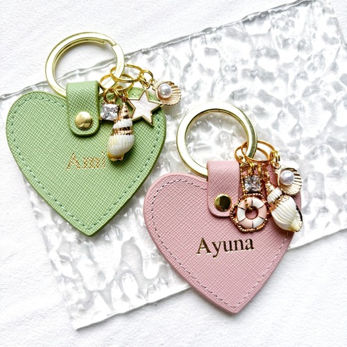SEA DREAM COLORFUL HEART KEY RING