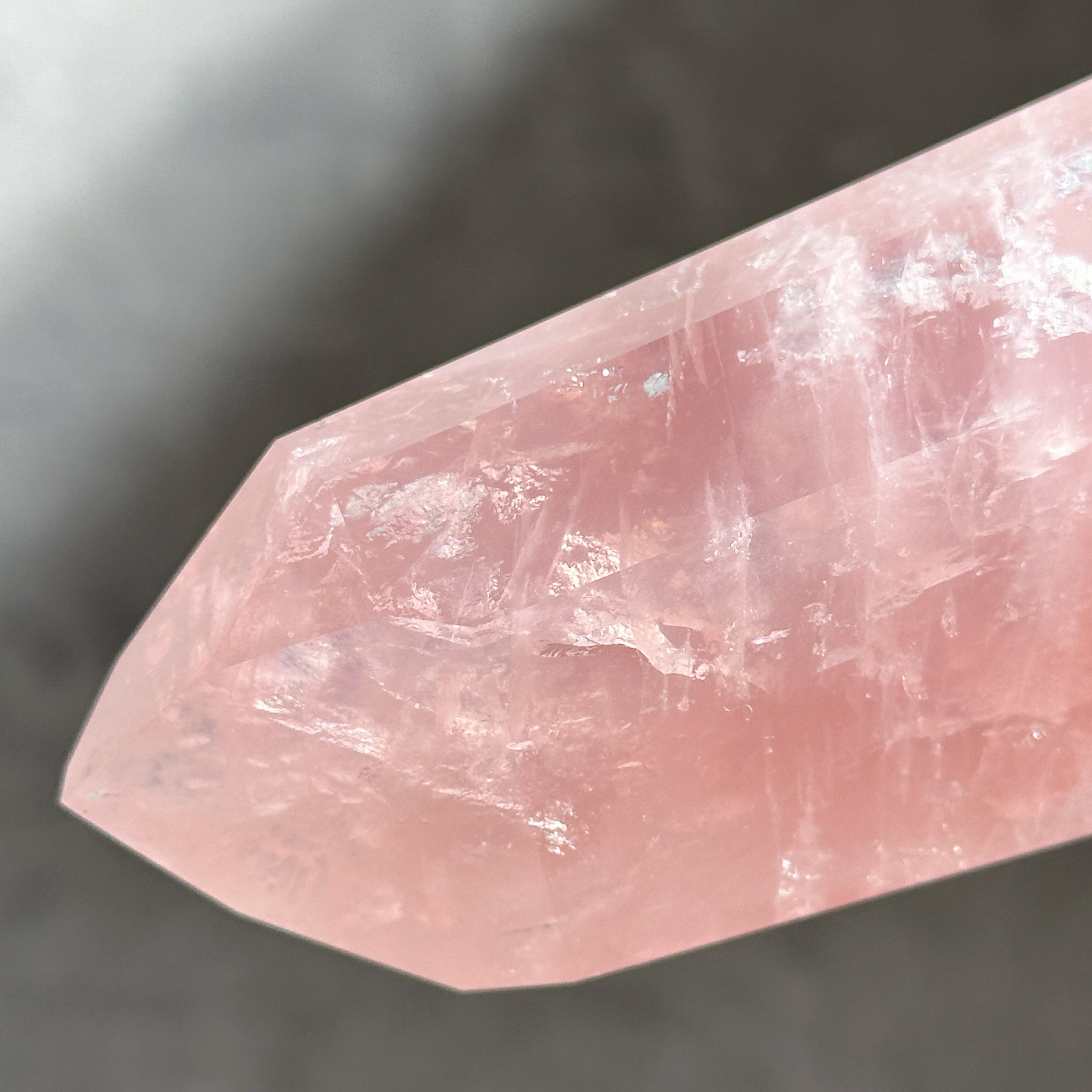 Big【高品質】バイーア産ローズクォーツ タワー13◇ Rose Quartz