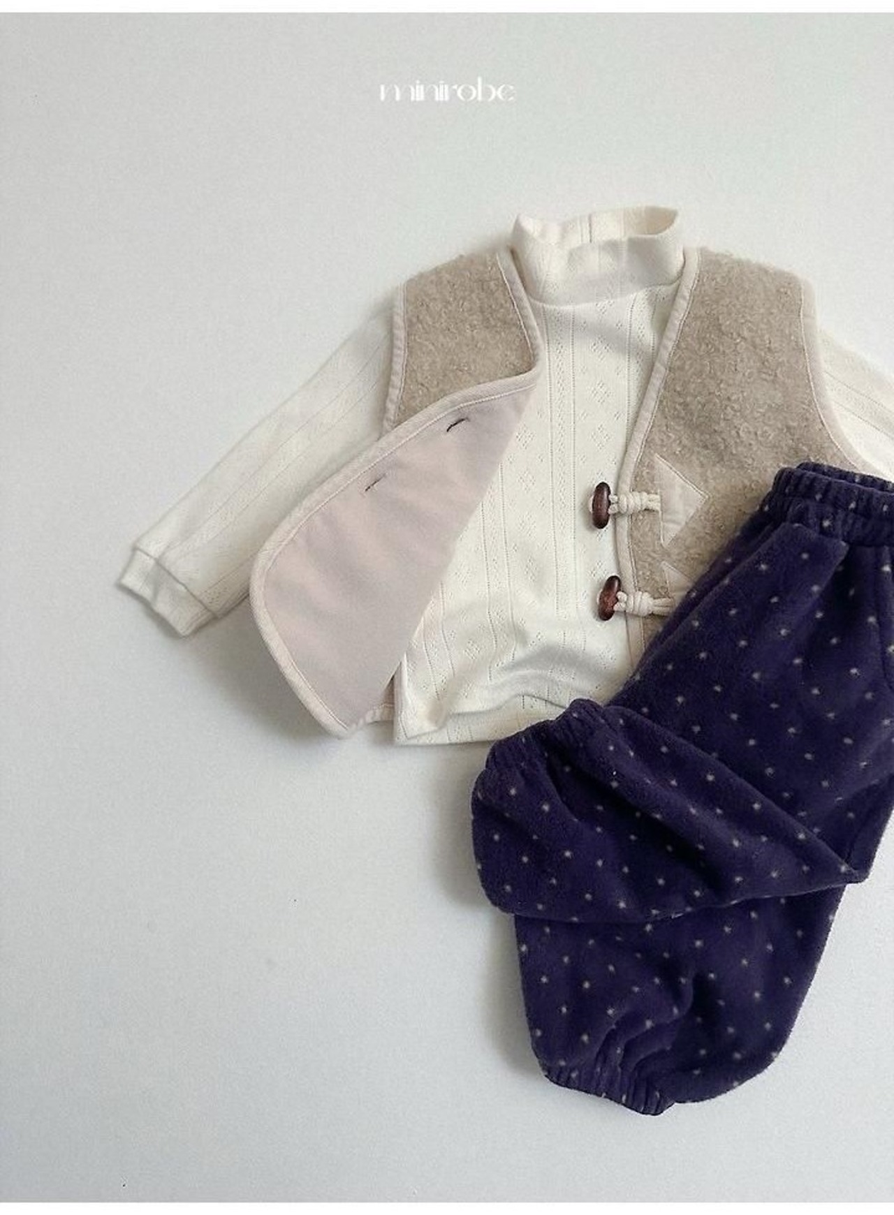 〖取寄〗韓国子供服 / 26winter / minirobe / フリースジョガーパンツ / キッズ *S~XL*