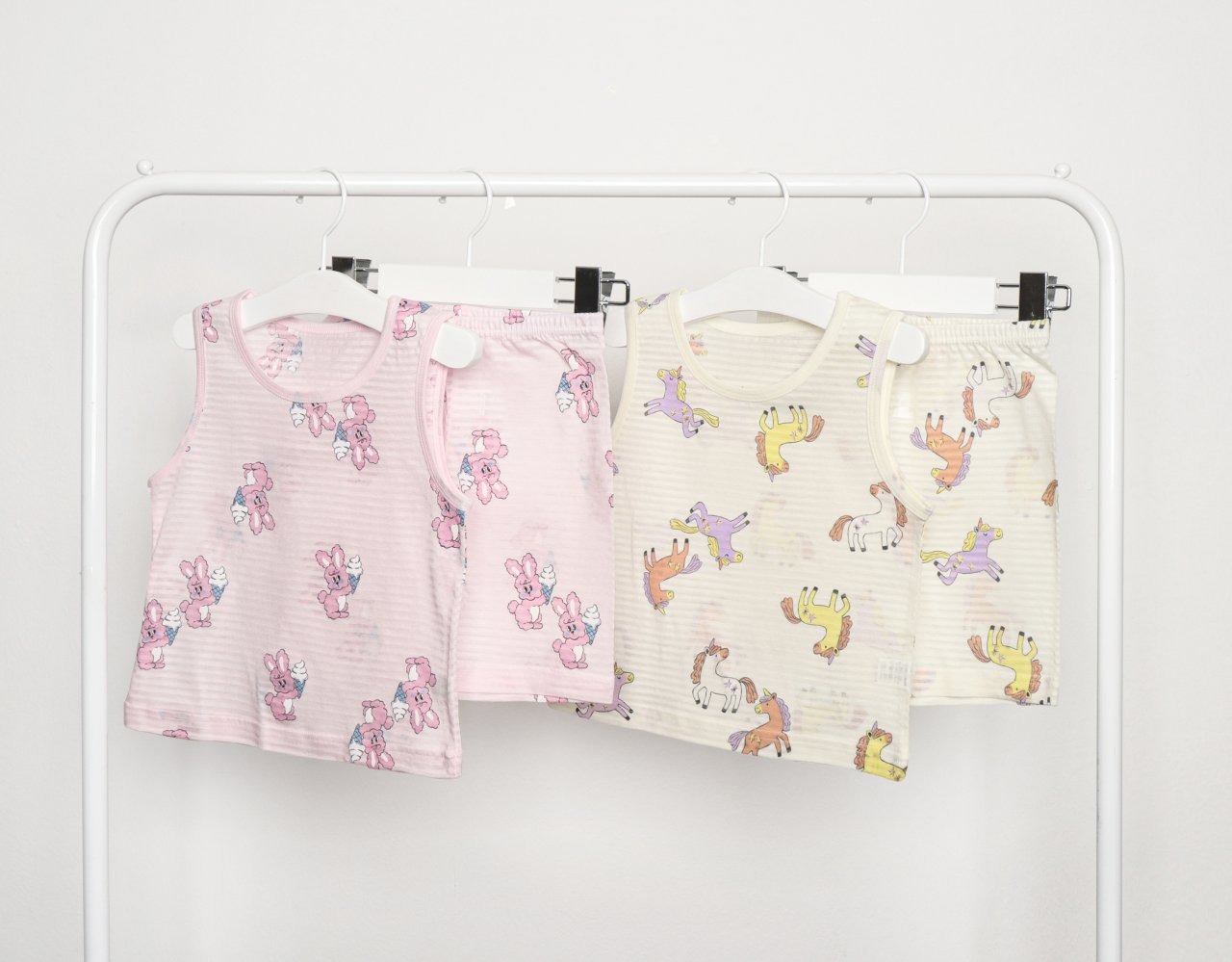 [Mellisse] Sleeveless top Jacquard Undergarment (Pink Rabbit) / [멜리스] 민소매자가드내의(핑크래빗)