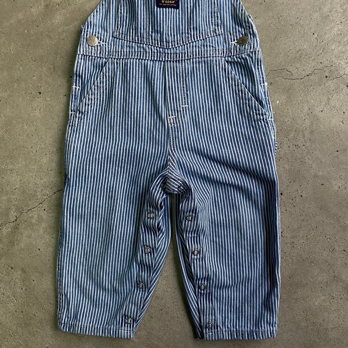 kids】オシュコシュ ヒッコリーストライプ オーバーオール キッズ2歳