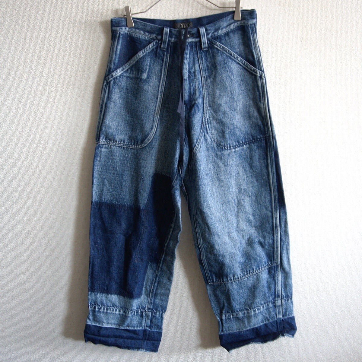 美品】UMIT BENAN【モールスキン イージー スラックス】 44 ネイビー