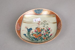 貫入 九谷焼 庄三手 色絵 秋草文 小皿 B アウトレット 貫入 九谷焼 庄三手 色絵 秋草文 小皿 B アウトレット