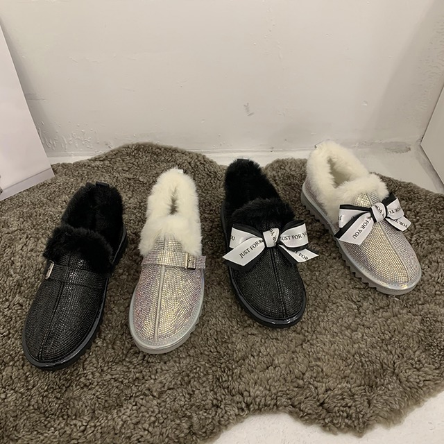 ブーツレディースレッドカジュアルショートベルベット 靴 シューズ コットン フェイクシューズ90846714371