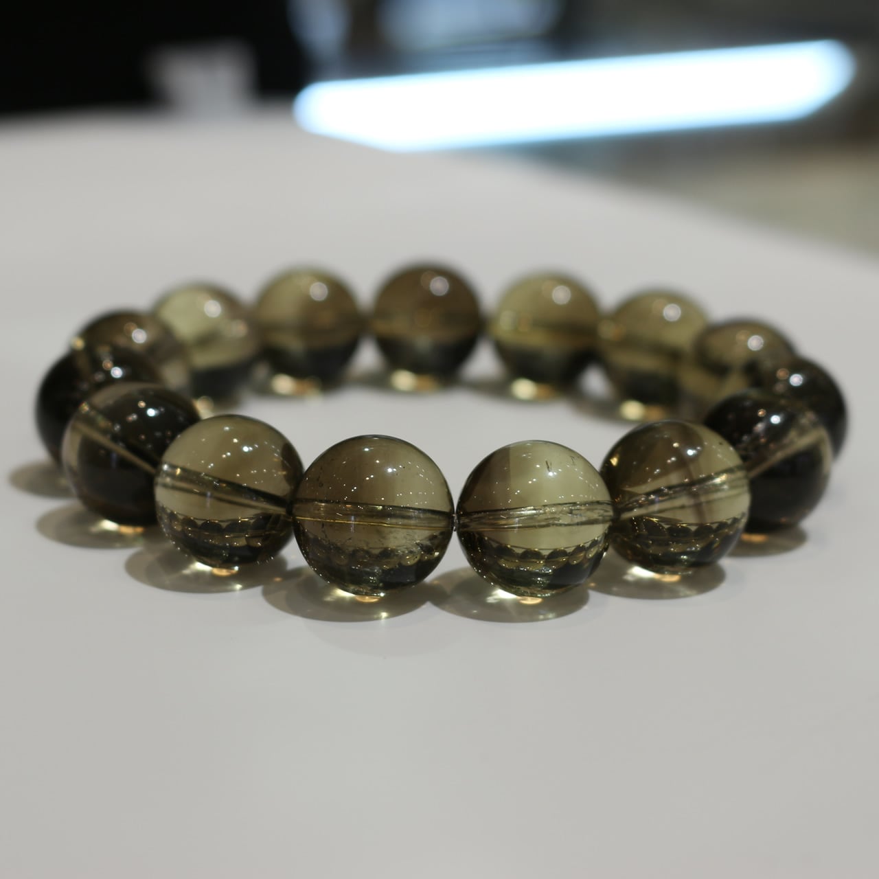 魔晶ゼウス、ゼウスクォーツ 15mm 一連ブレスレット D 0118002997