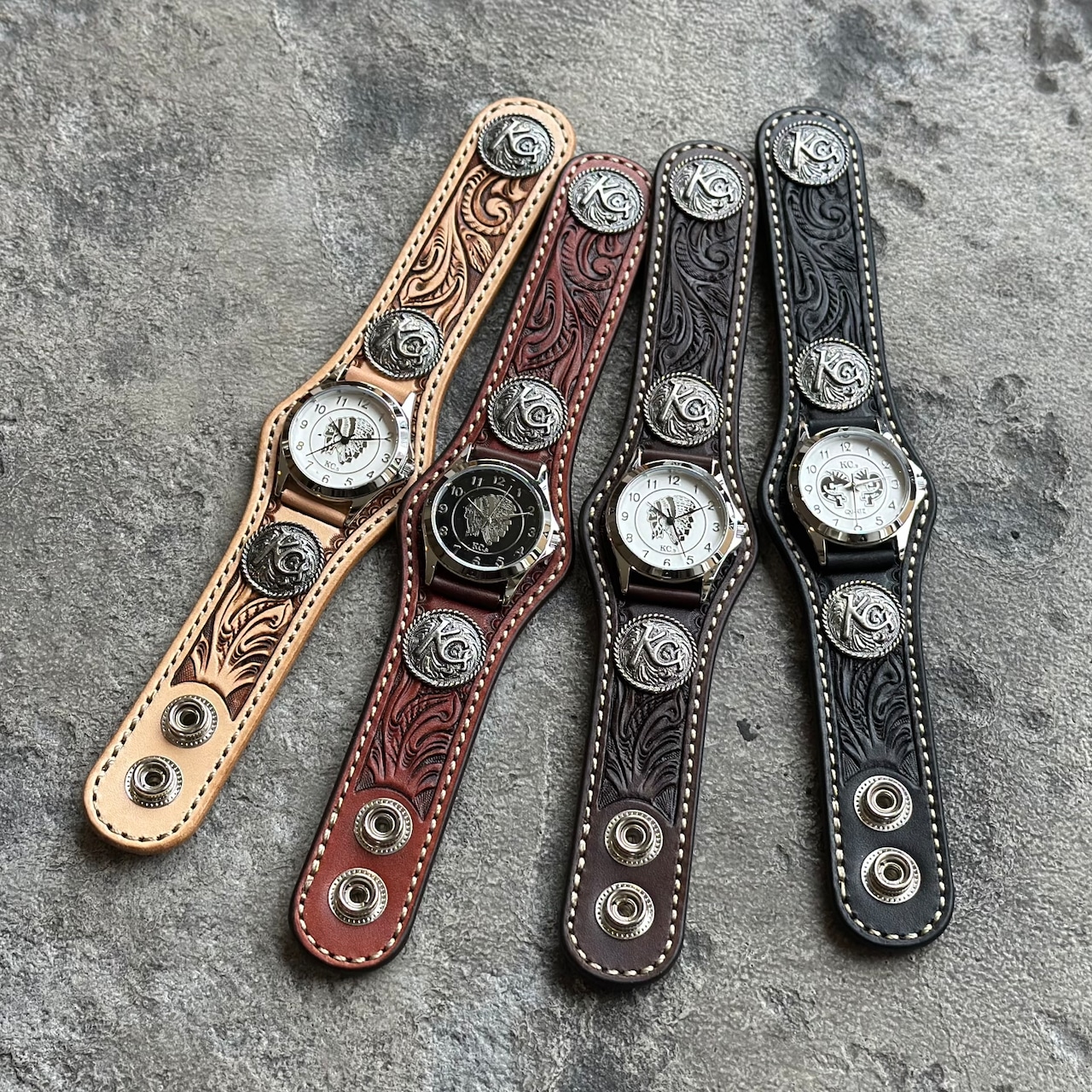 ウォッチブレス スリーコンチョ クラフト